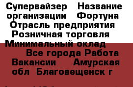 Супервайзер › Название организации ­ Фортуна › Отрасль предприятия ­ Розничная торговля › Минимальный оклад ­ 19 000 - Все города Работа » Вакансии   . Амурская обл.,Благовещенск г.